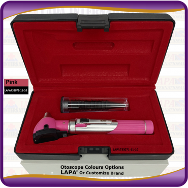 Otoscope Fiber Optic, Pink Otoscope Fiber Optic, Pink