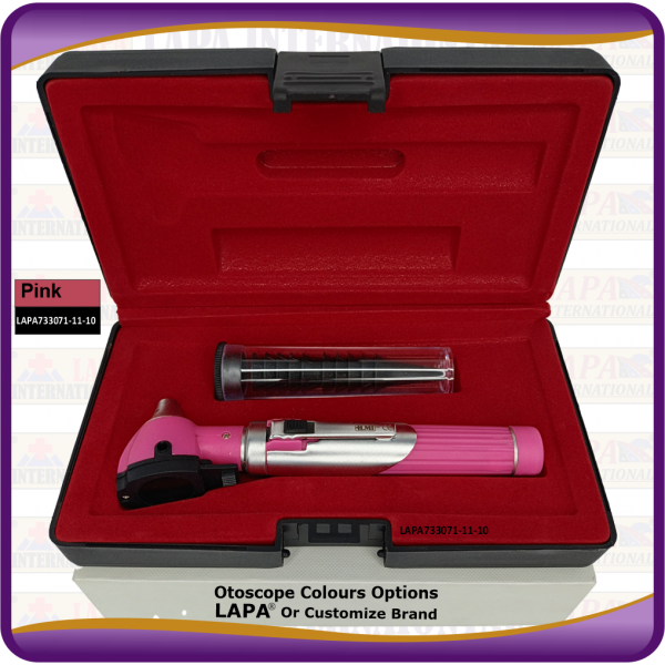 Otoscope Fiber Optic, Pink
