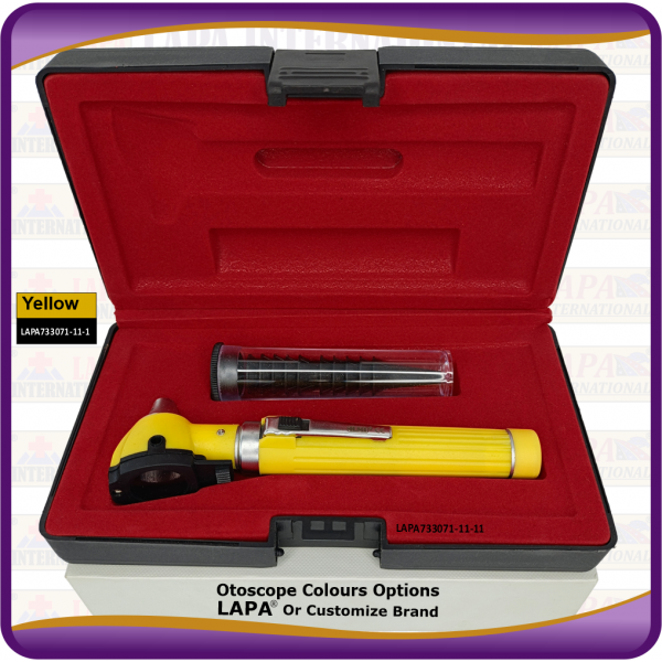 Otoscope Fiber Optic, Yellow