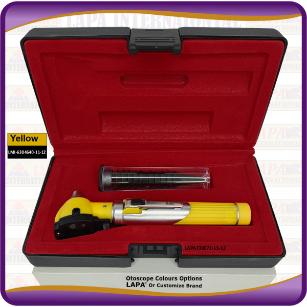 Otoscope Fiber Optic, Yellow