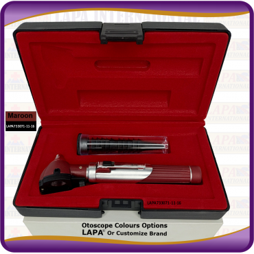 Otoscope Fiber Optic, Maroon Otoscope Fiber Optic, Maroon