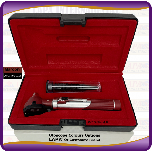 Otoscope Fiber Optic, Maroon