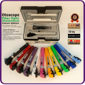 Otoscope Fiber Optic Silver Gray