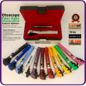 Otoscope Fiber Optic Silver Gray