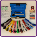 Otoscope Fiber Optic Silver Gray