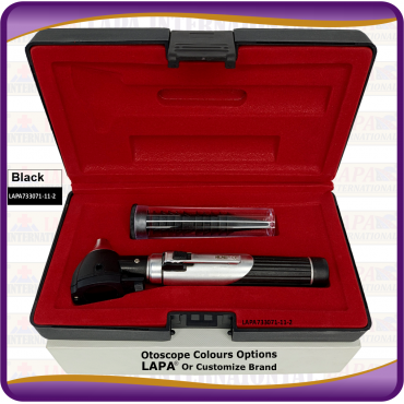 Otoscope Fiber Optic, Black Otoscope Fiber Optic, Black