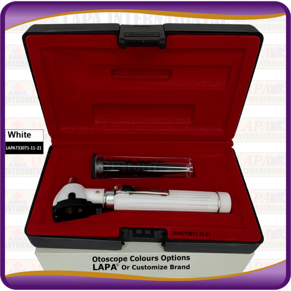 Otoscope Fiber Optic, White Colour