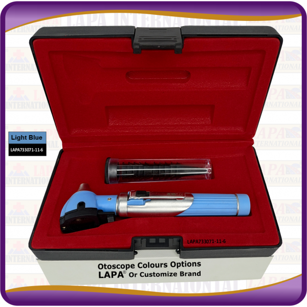 Otoscope Fiber Optic, Light Blue