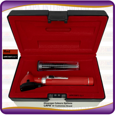 Otoscope Fiber Optic Red Otoscope Fiber Optic Red