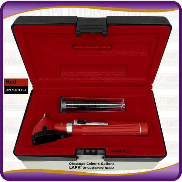 Otoscope Fiber Optic Red