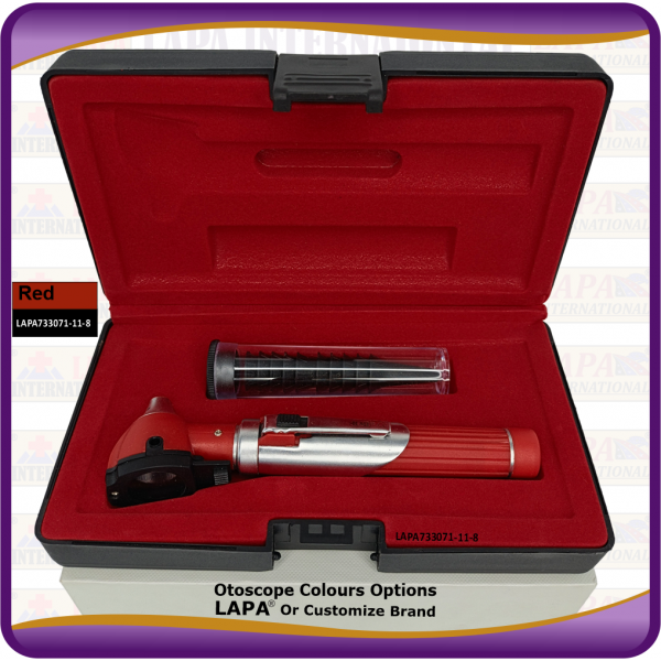 Otoscope Fiber Optic, Red